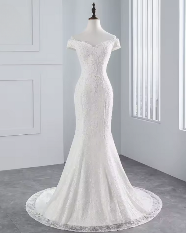 ROBE de mariage sirène PERLE - UN MESSAGE UNE ROBE livraison en Guadeloupe, Martinique, Guyane et Saint-Martin.
